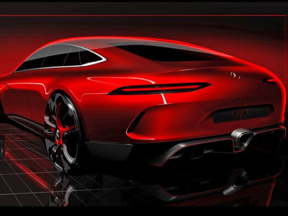 Mercedes Benz has been careful to show the sexiest angle of the AMG GT Sedan Concept in this teaser