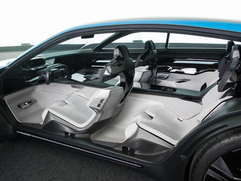 The Peugeot Instinct Concept has suicide doors for the rear occupants
