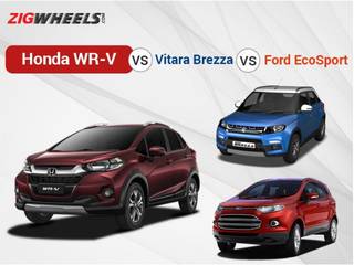 WR-V vs Vitara Brezza vs EcoSport : Spec Comparison