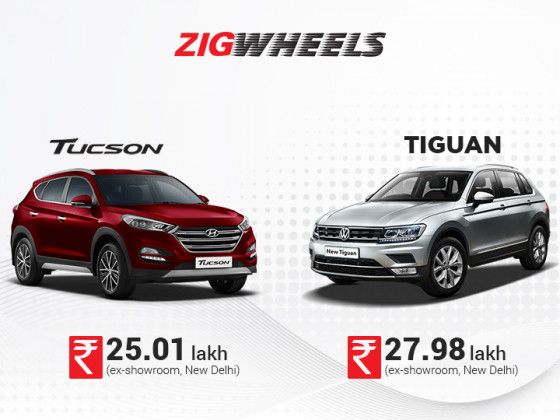 Spec Comparison Volkswagen Tiguan Vs Hyundai Tucson Zigwheels