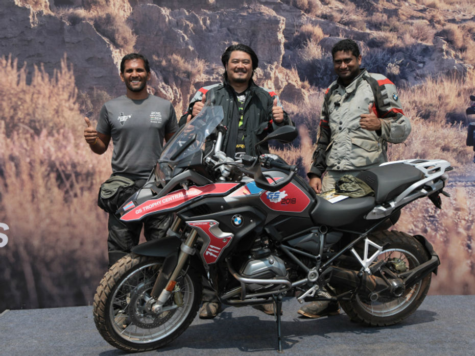 Winners of the BMW Motorrad International GS Trophy India qualifier