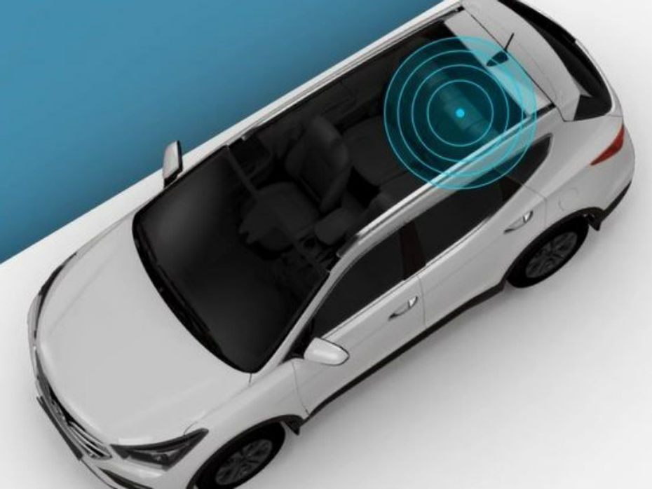 The car comes with sensors in the rear to detect movement