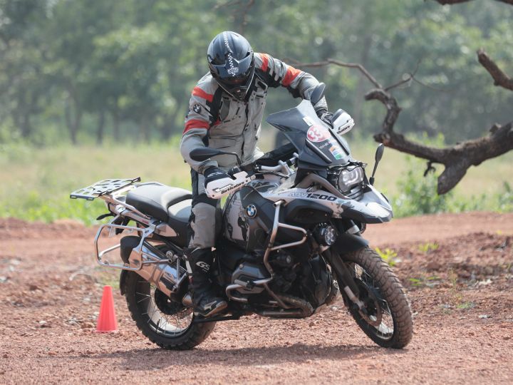A rider in action at the BMW Motorrad International GS Trophy India qualifier A rider in action at the BMW Motorrad International GS Trophy India qualifier