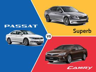 Spec Comparison: Volkswagen Passat Vs Skoda Superb Vs Toyota Camry