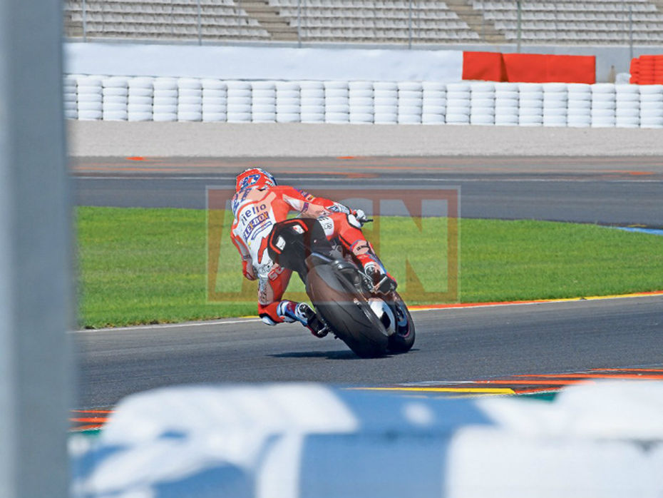 Casey Stoner with the new Ducati Panigale V4