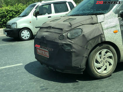 Santro spied front