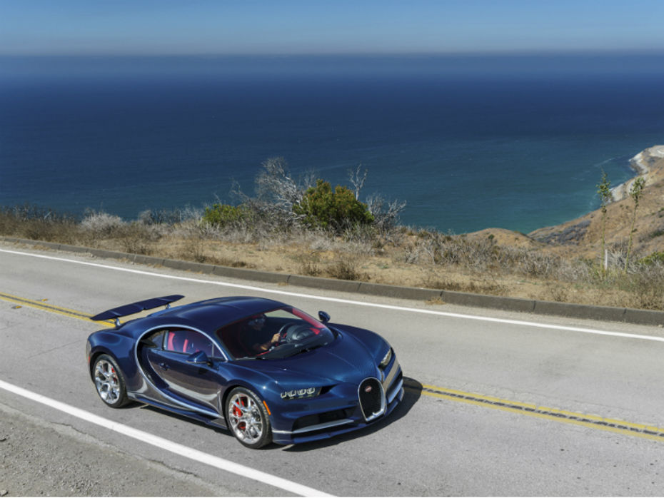 Bugatti Chiron on the road