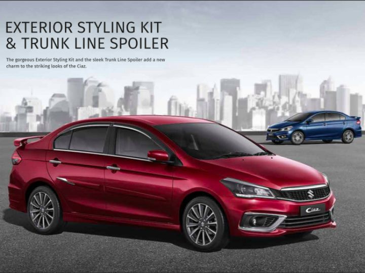 2018 Ciaz Facelift Accessories