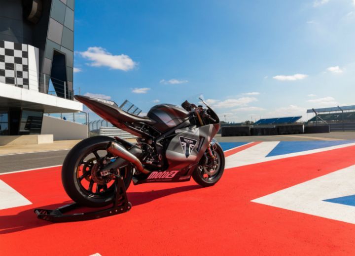 Triumph Moto2 race engine unveil