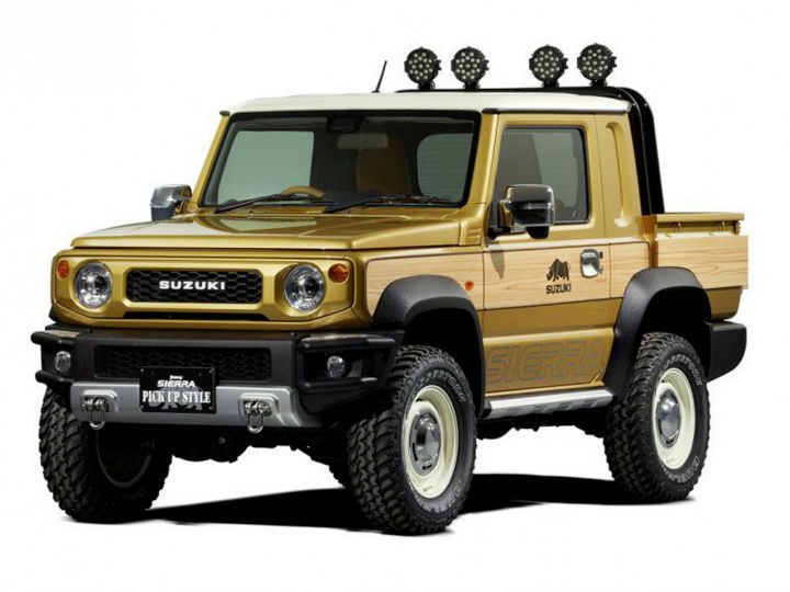 Suzuki Teases Jimny Sierra Pickup, Survive Concepts