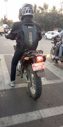 Yamaha XTZ 125 spy shot rear Yamaha XTZ 125 spy shot rear
