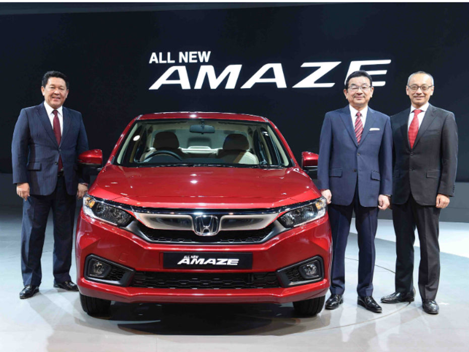Honda Amaze Revealed Auto Expo 2018 In Pics