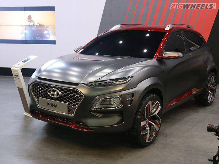 painting auto kona Kona Showcased 2018 At  Auto Expo Hyundai  EV ZigWheels