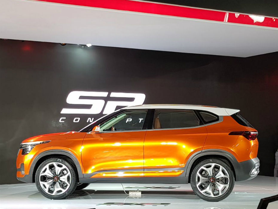 Kia SP Concept Showcased At Auto Expo 2018