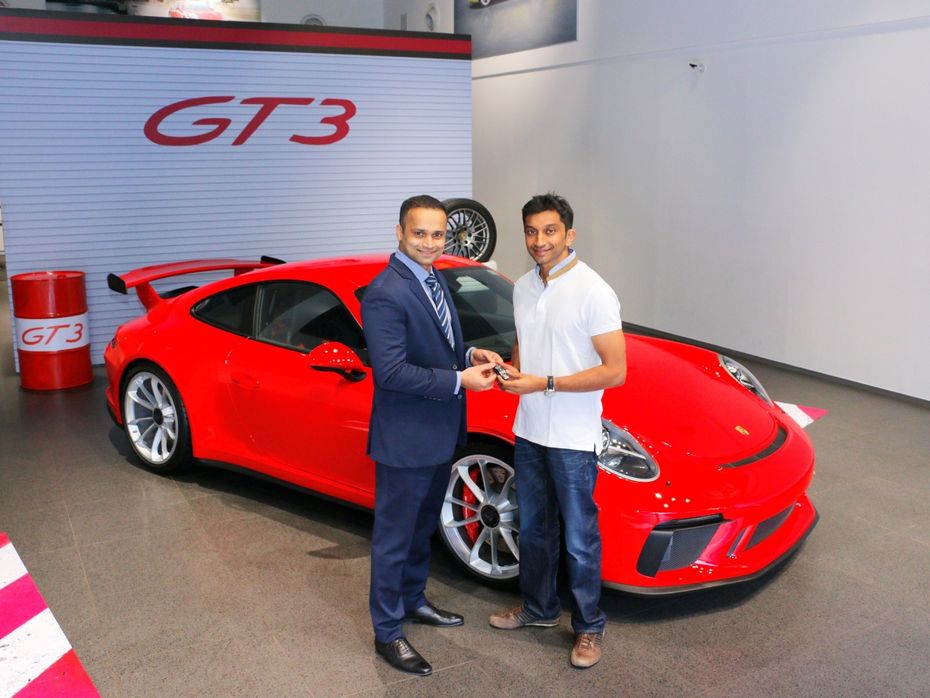 Porsche 911 GT3 And Karthikeyan
