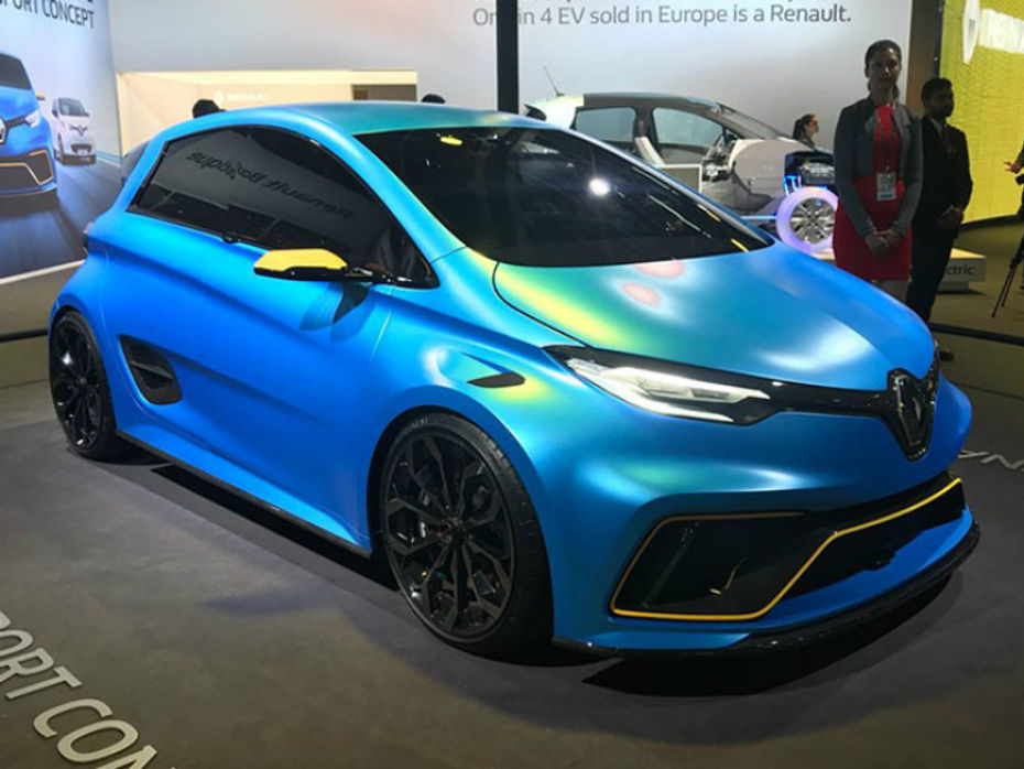 Renault Zoe e-Sport Revealed Auto Expo 2018