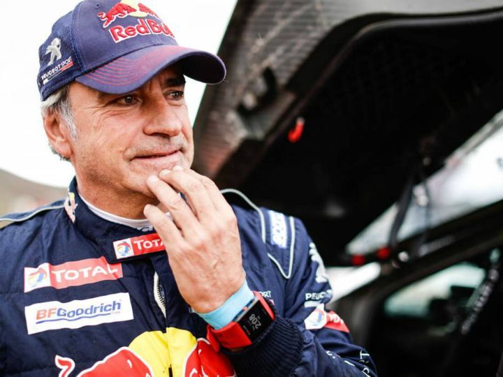 Carlos Sainz currently leads the overall ranks in the cars category at the Dakar 2018