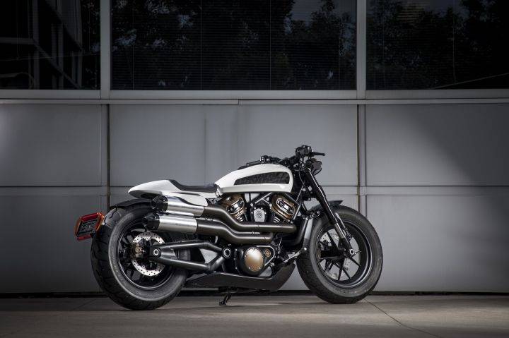 Harley Davidson 1250cc Custom rear angle