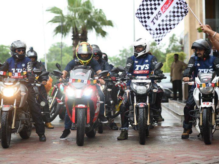 TVS AOG ‘Race To The Clouds’ Ride Flagged Off