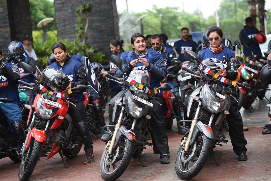 TVS AOG ‘Race To The Clouds’ Ride Flagged Off