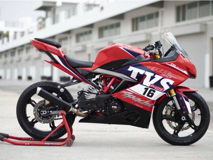 Race spec TVS Apache RR 310 left side