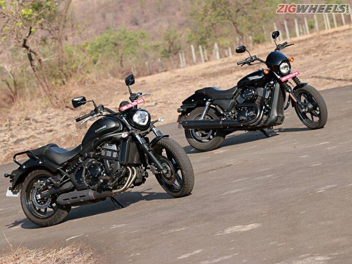  Kawasaki  Vulcan  S  vs  Harley  Davidson  Street  750 Road Test 