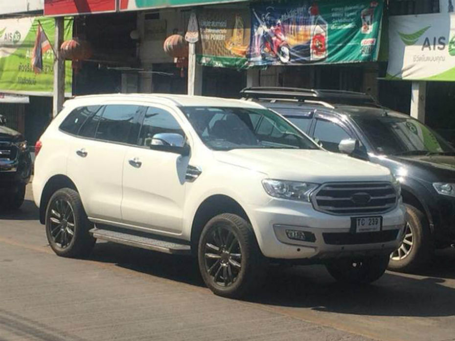 Ford Endeavour Facelift Spied Testing