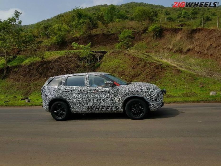tata harrier spotted testing