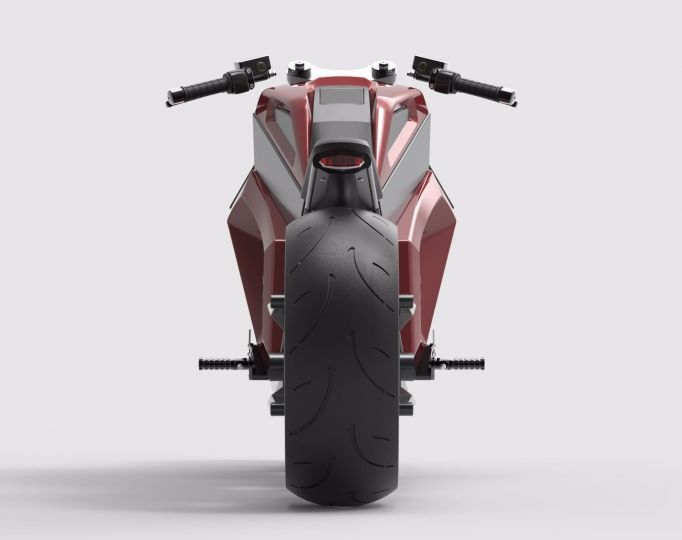 RMK Displays Hubless Electric Motorcycle