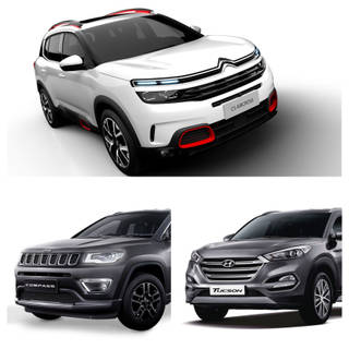 Citroen C5 Aircross (UK-spec) Vs Jeep Compass Vs Hyundai Tucson: Spec Comparison