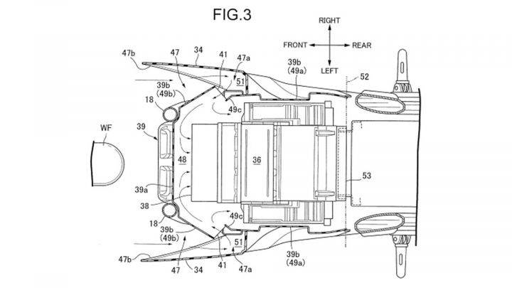 Honda fuel cell bike intake