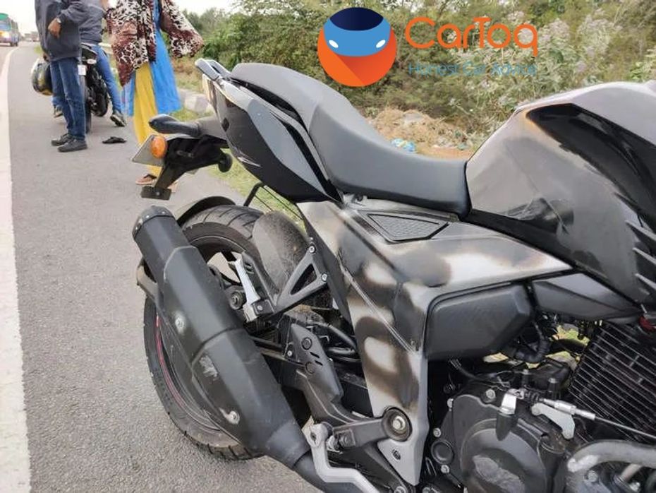 2019 TVS Apache RTR 160 4V Test Mule Spotted