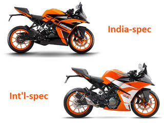 KTM RC 125: India vs International-spec - What’s Different?