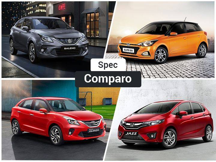 Toyota Glanza Vs Baleno Vs Elite I20 Vs Jazz Specification Comparison ...