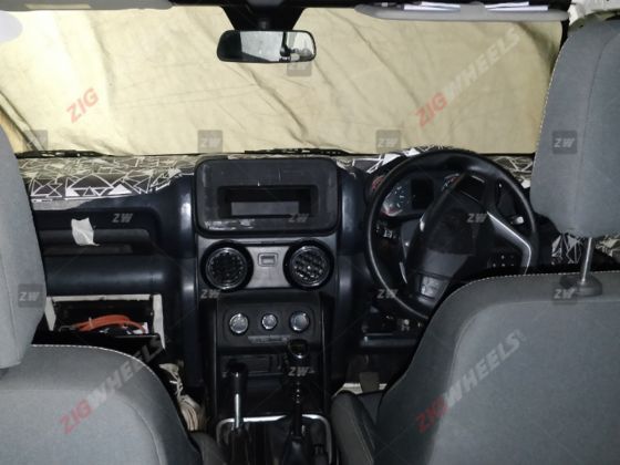 2020 Mahindra Thar Interiors Spied Gets More Features Zigwheels