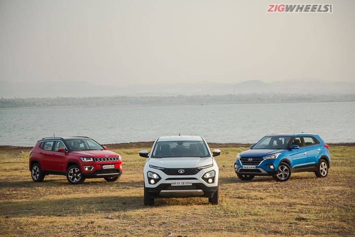 Tata Harrier vs Hyundai Creta vs Jeep Compass: Comparison Review ...