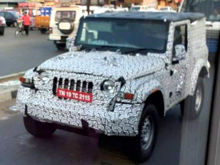 2020 Mahindra Thar Hardtop Variant Spied Zigwheels