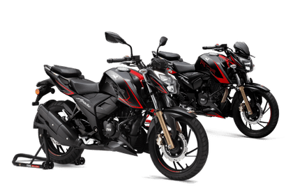 Rtr 160 deals 4v black bs6