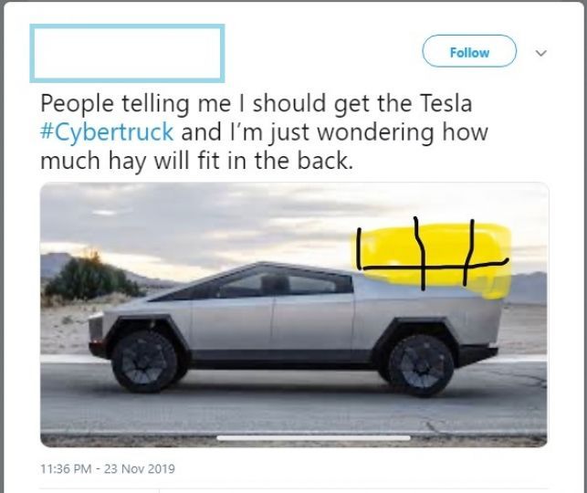 Twitter Mocks Tesla Cybertruck While Elon Musk Accumulates 2