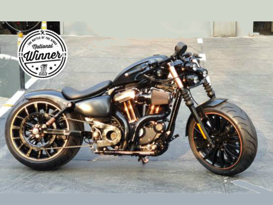 Harley-Davidson had organised a custom bike competition for its dealers called ‘Battle of the Kings’. This year Punjab-based Grand Trunk Harley-Davidson won the competition with ‘The Goliath’, a custom bike based on the Iron 883. This custom bike 