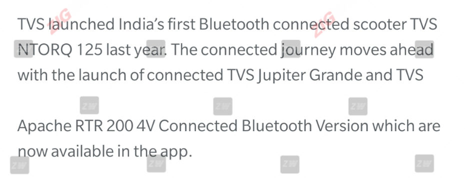 2020 TVS Apache RTR 200 4V To Get TVS SmartXonnect Bluetooth Module