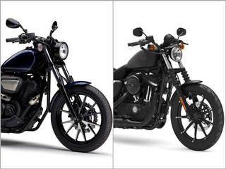 Cruiser Battle: Yamaha Bolt vs H-D Iron 883