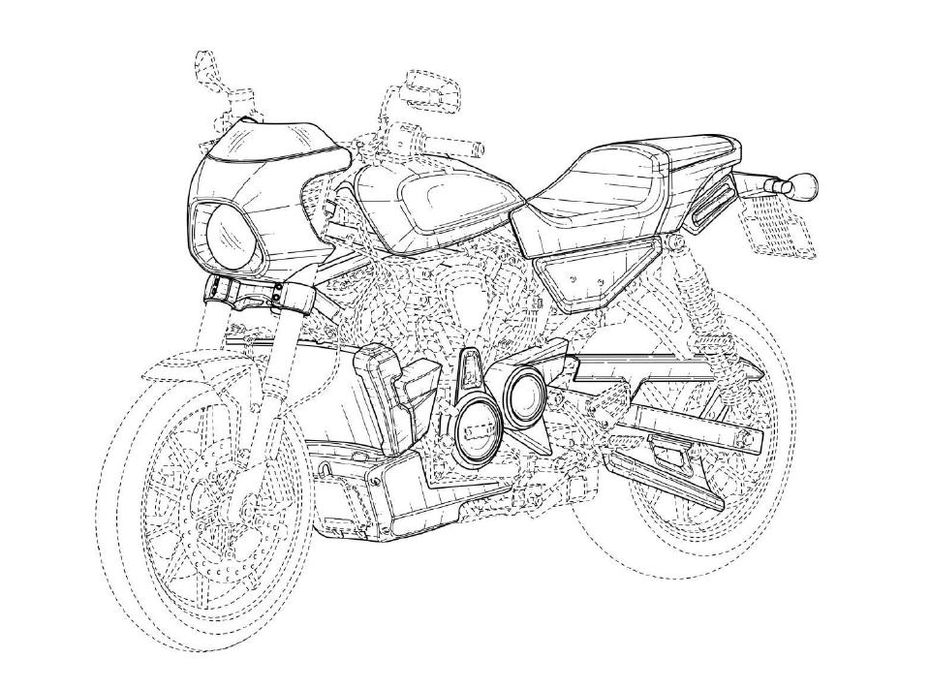 Harley-Davidson Cafe Racer And Flat Tracker Patents Leaked