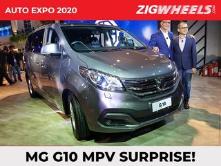 The MG G10 MPV Is One Big Surprise At Auto Expo, Quite Literally!