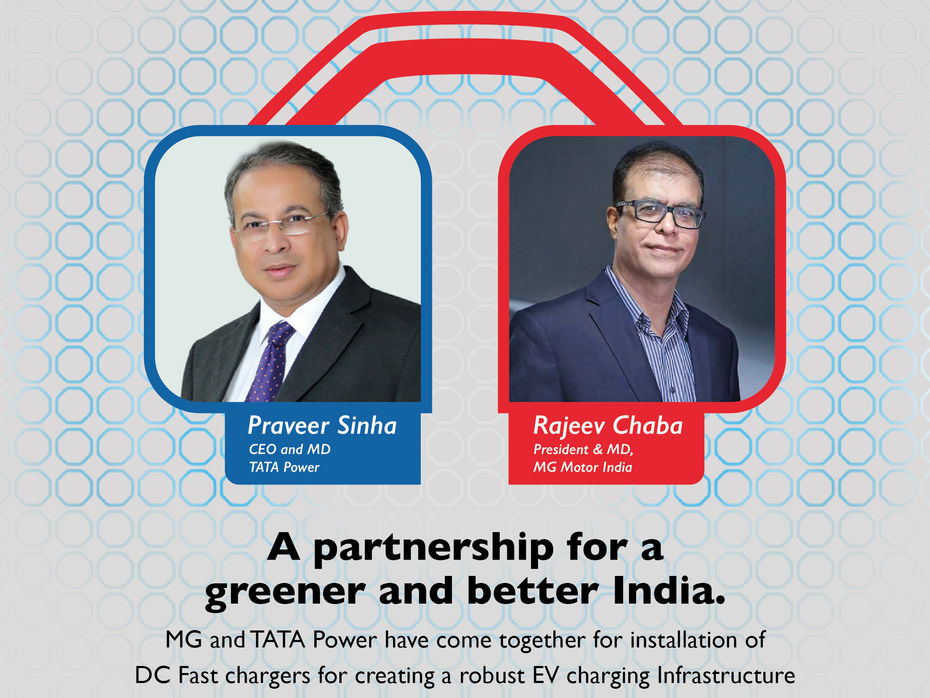 ZW-MG Motor India joins hands with TATA Power to deploy Superfast chargers