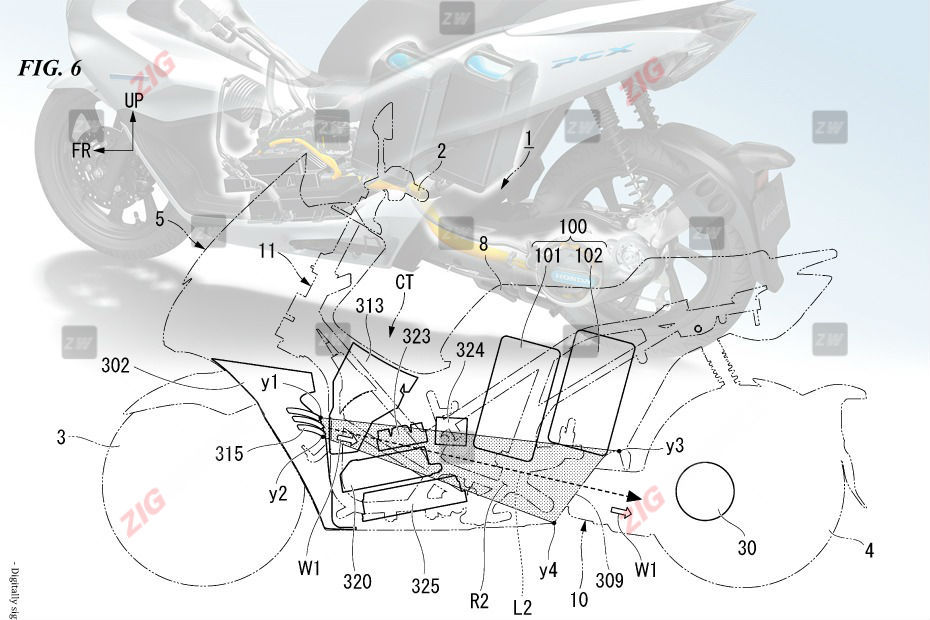 Honda PCX patent 1