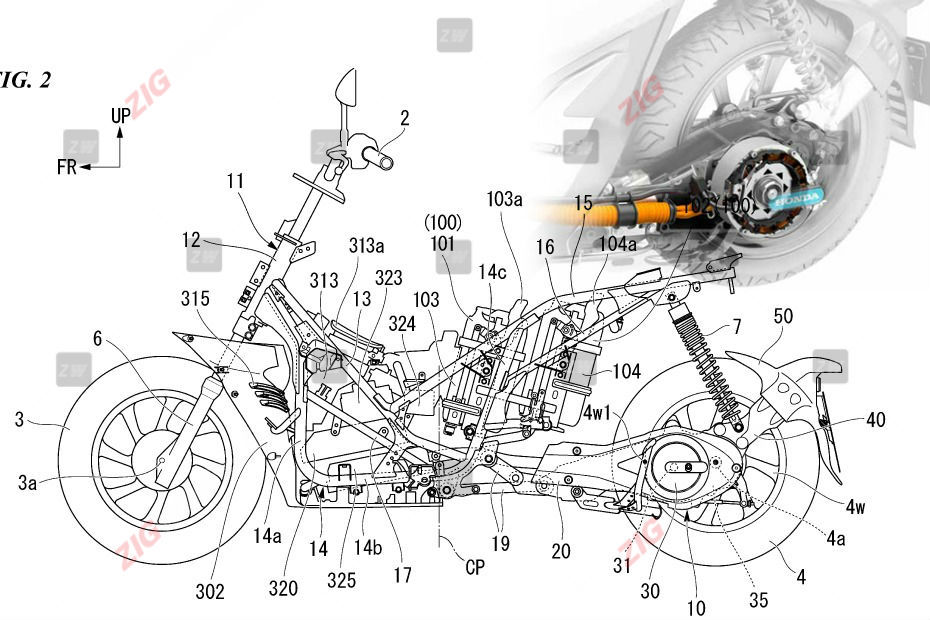 Honda PCX patent 2