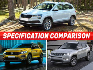 Skoda Karoq vs Volkswagen T-ROC vs Jeep Compass: Specification Comparison