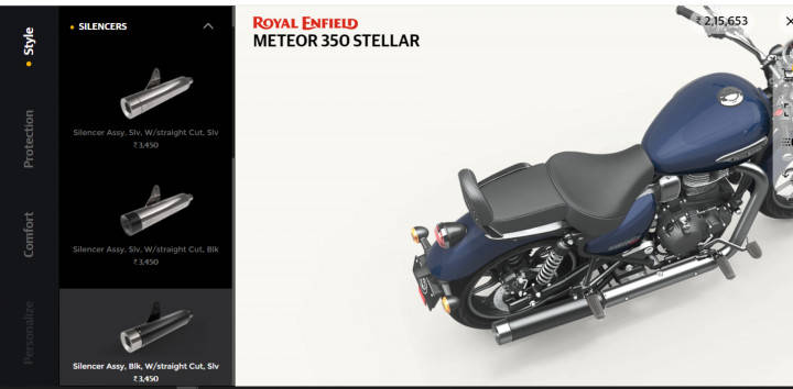 Royal Enfield Meteor 350 Accessories And Prices Revealed