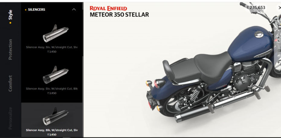 Royal Enfield Meteor 350 Accessories And Prices Revealed